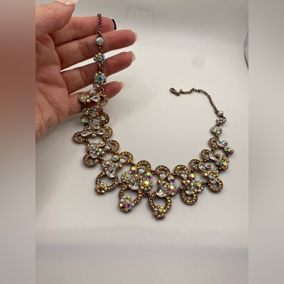 SNK Aurora Borealis Swarovski Crystal & Rhinestone Necklace - Picture 8 of 10